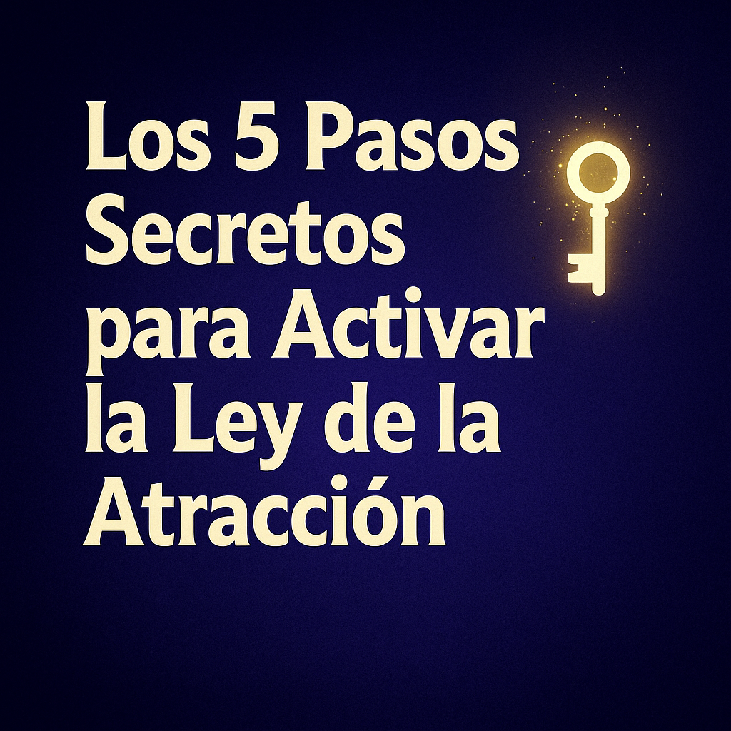Imagen de los 5 pasos para activar la Ley de la Atracción con PNL
